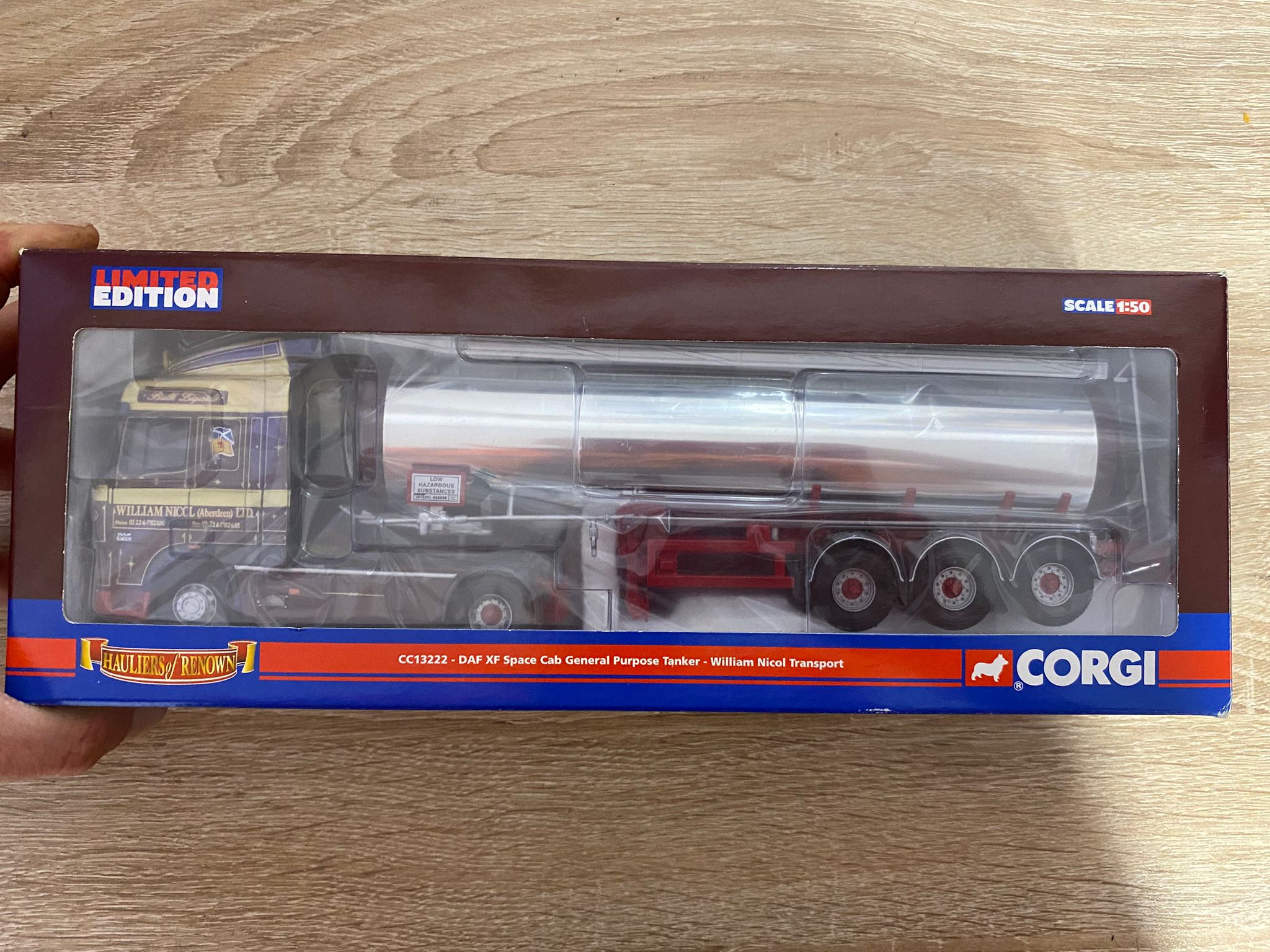 CORGI LTD EDITION WILLIAM NICOL DAF XF SPACE CAB