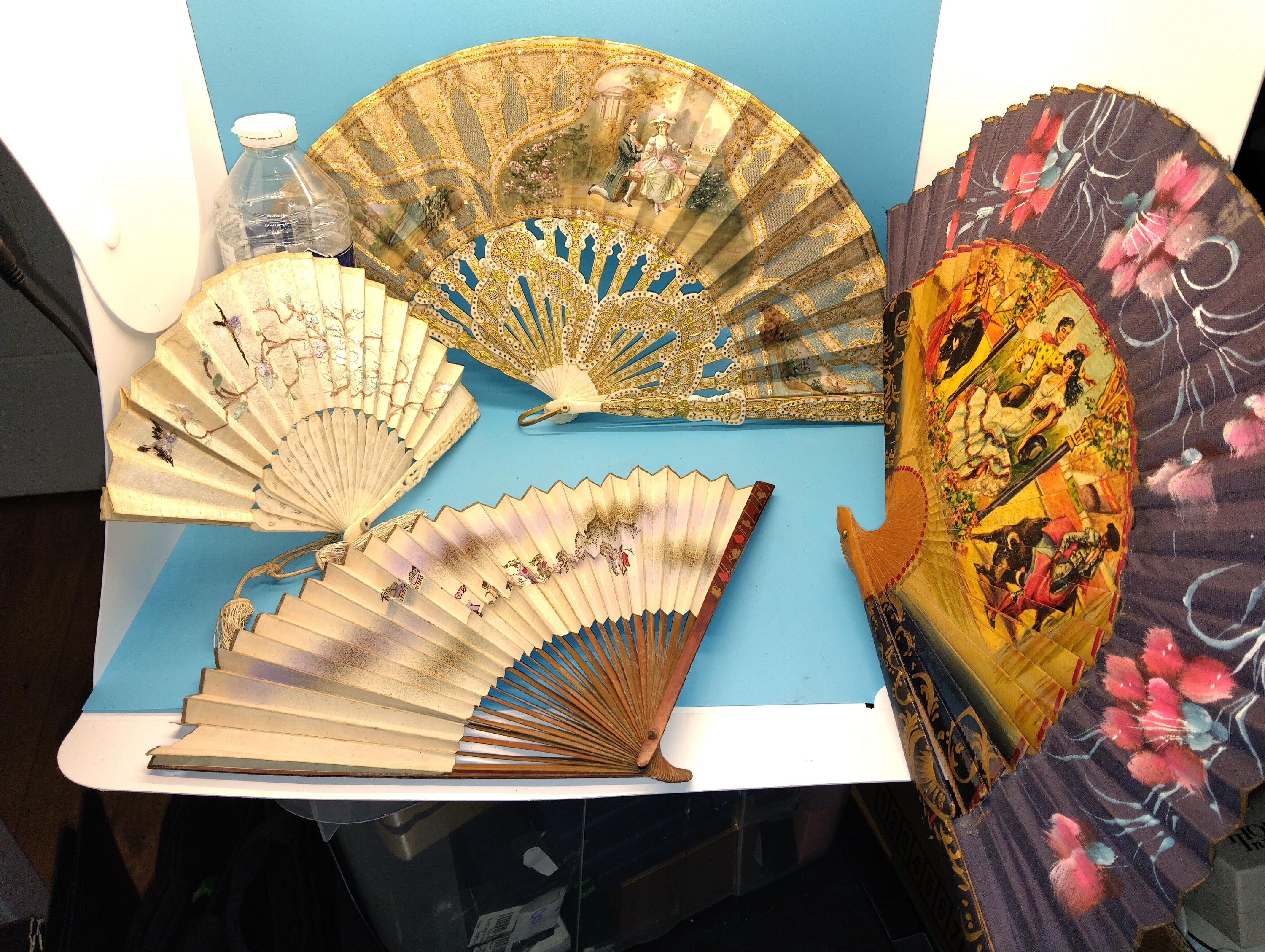 LOVELY SELECTION OF FOUR VINTAGE FANS