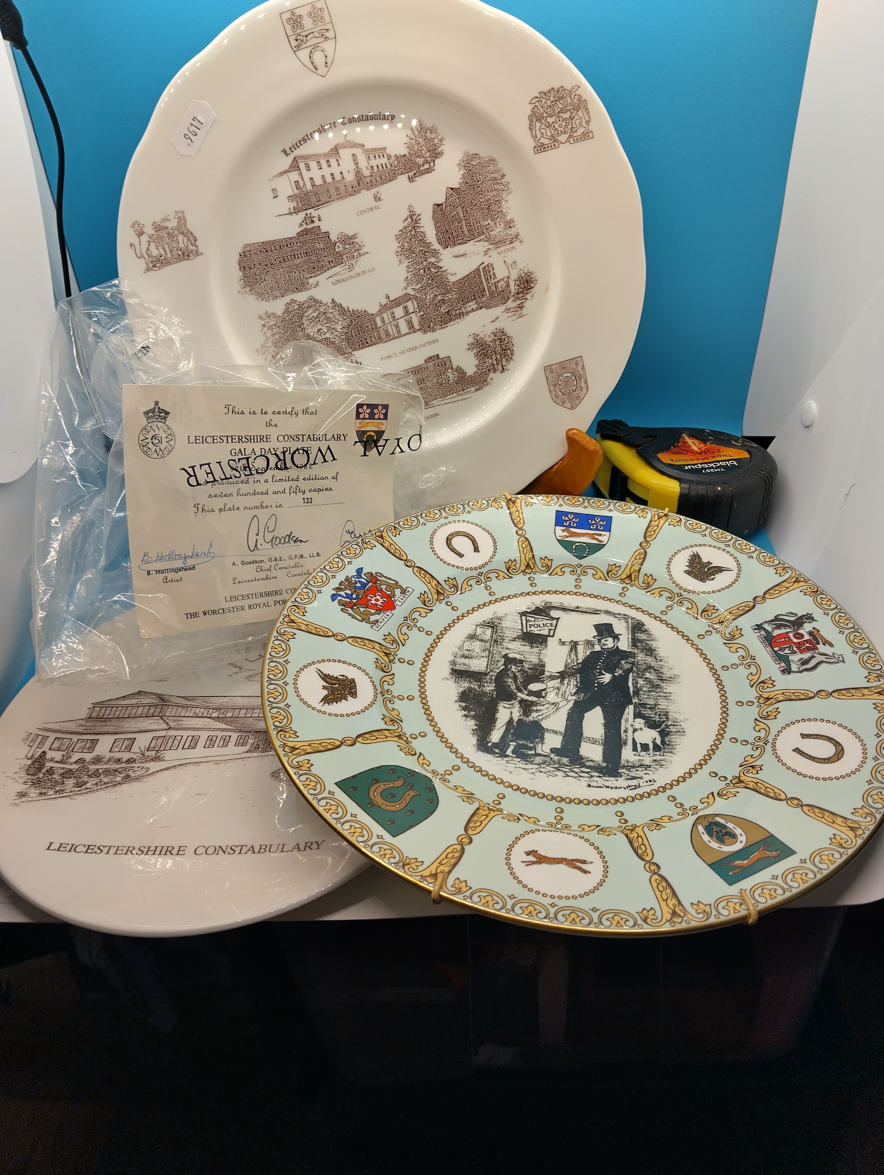 NICE SELECTION OF THREE LANCASHIRE CONSTABULARY COMEMORATIVE PLATES