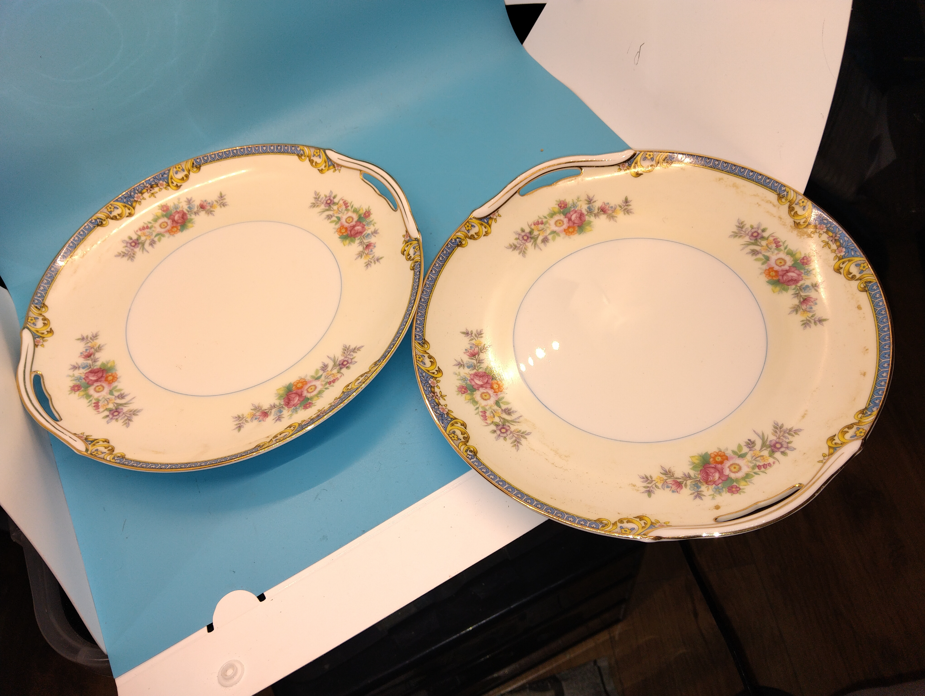 VERY NICE PAIR OF NORITAKI SANDWICH PLATES