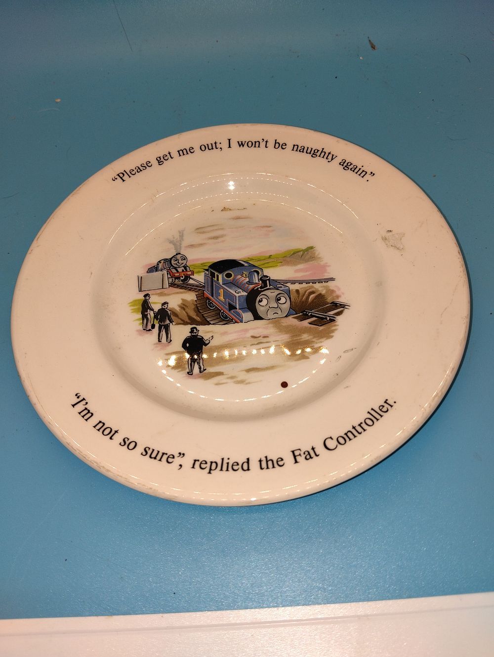 VERY NICE WEDGWOOD THOMAS THE TANK ENGINE PLATE