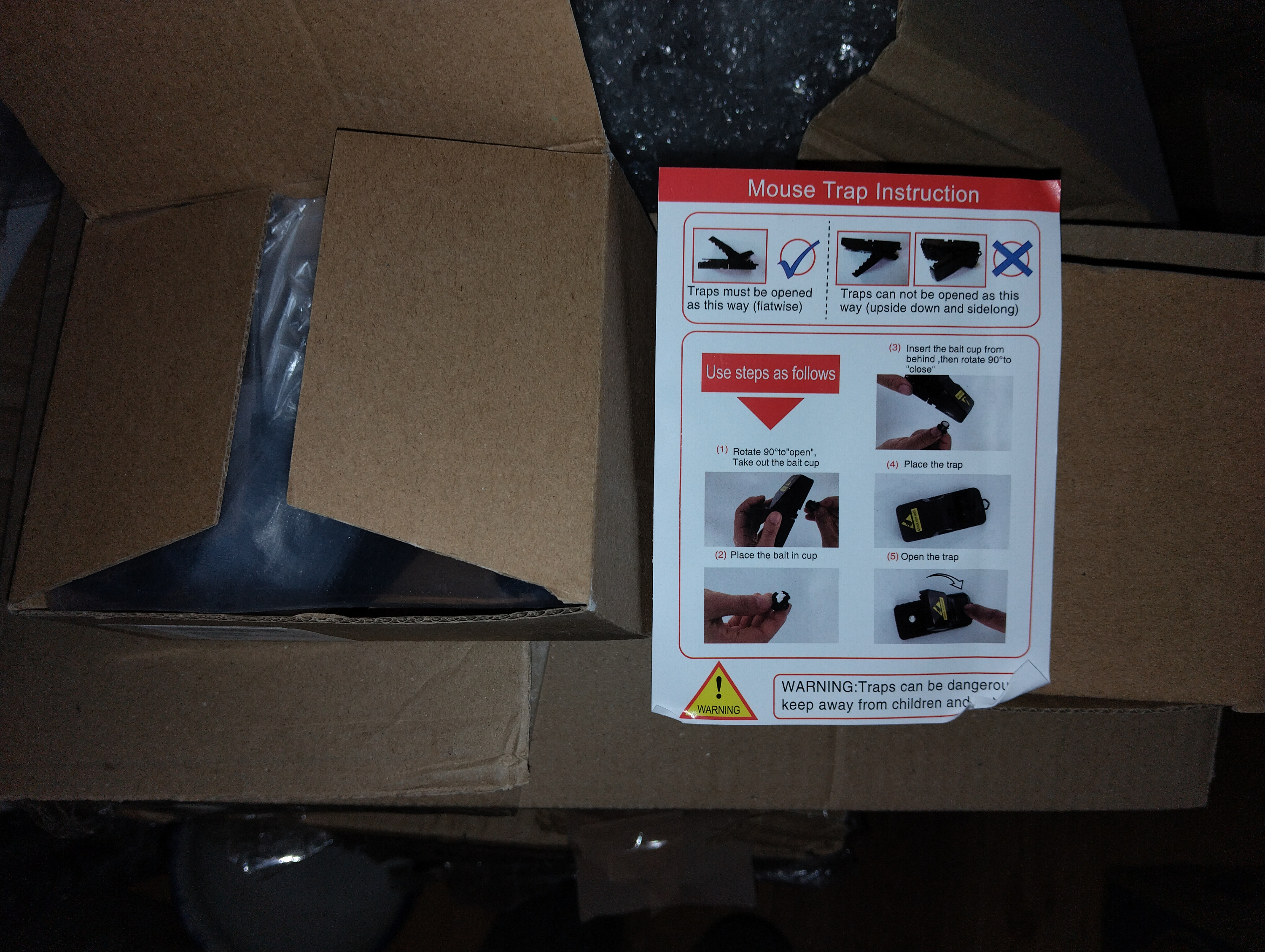 TWO NEW BOXES OF FOUR SNAP MOUSE TRAPS