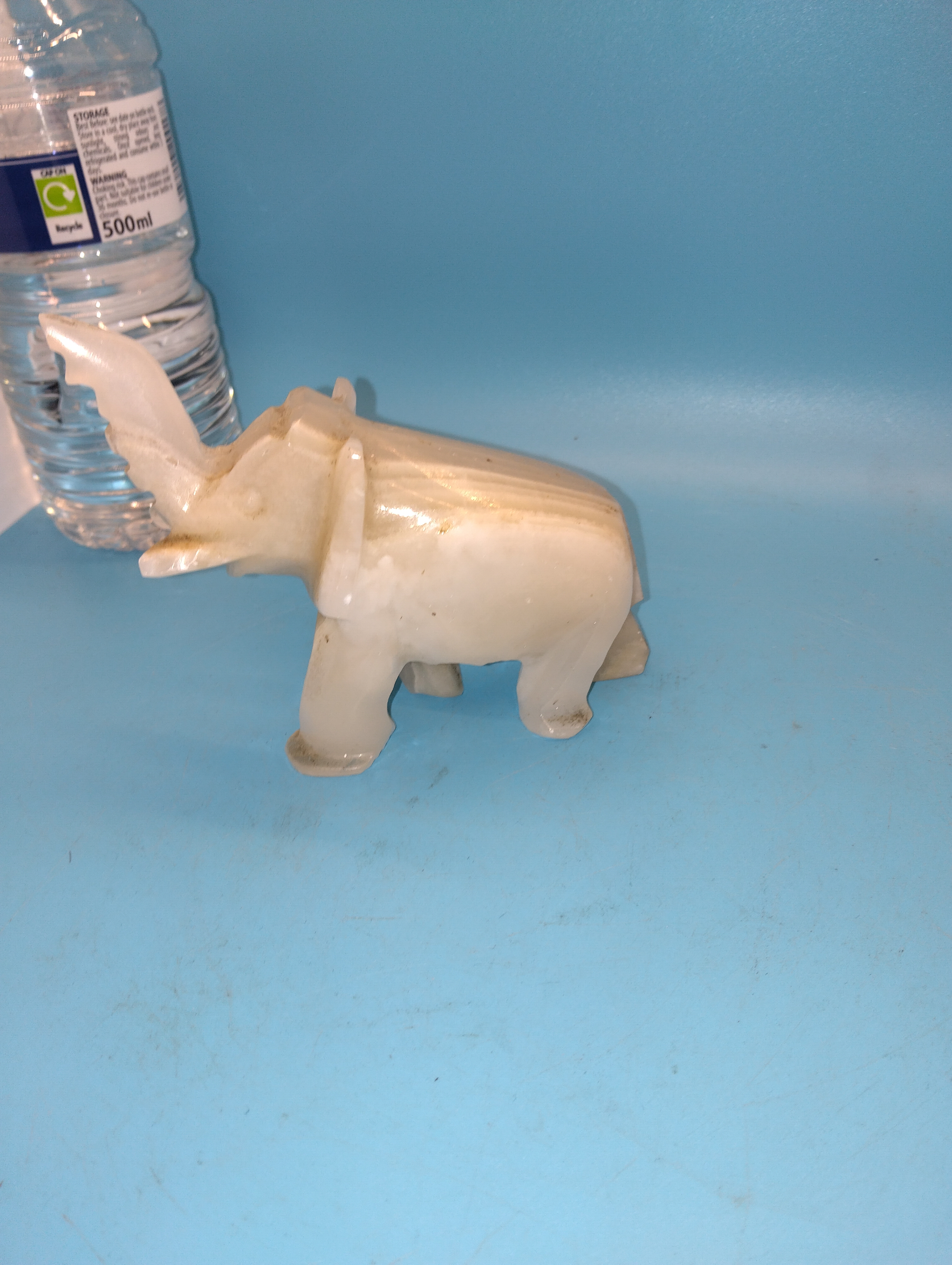 QUALITY ALIBASTER ELEPHANT