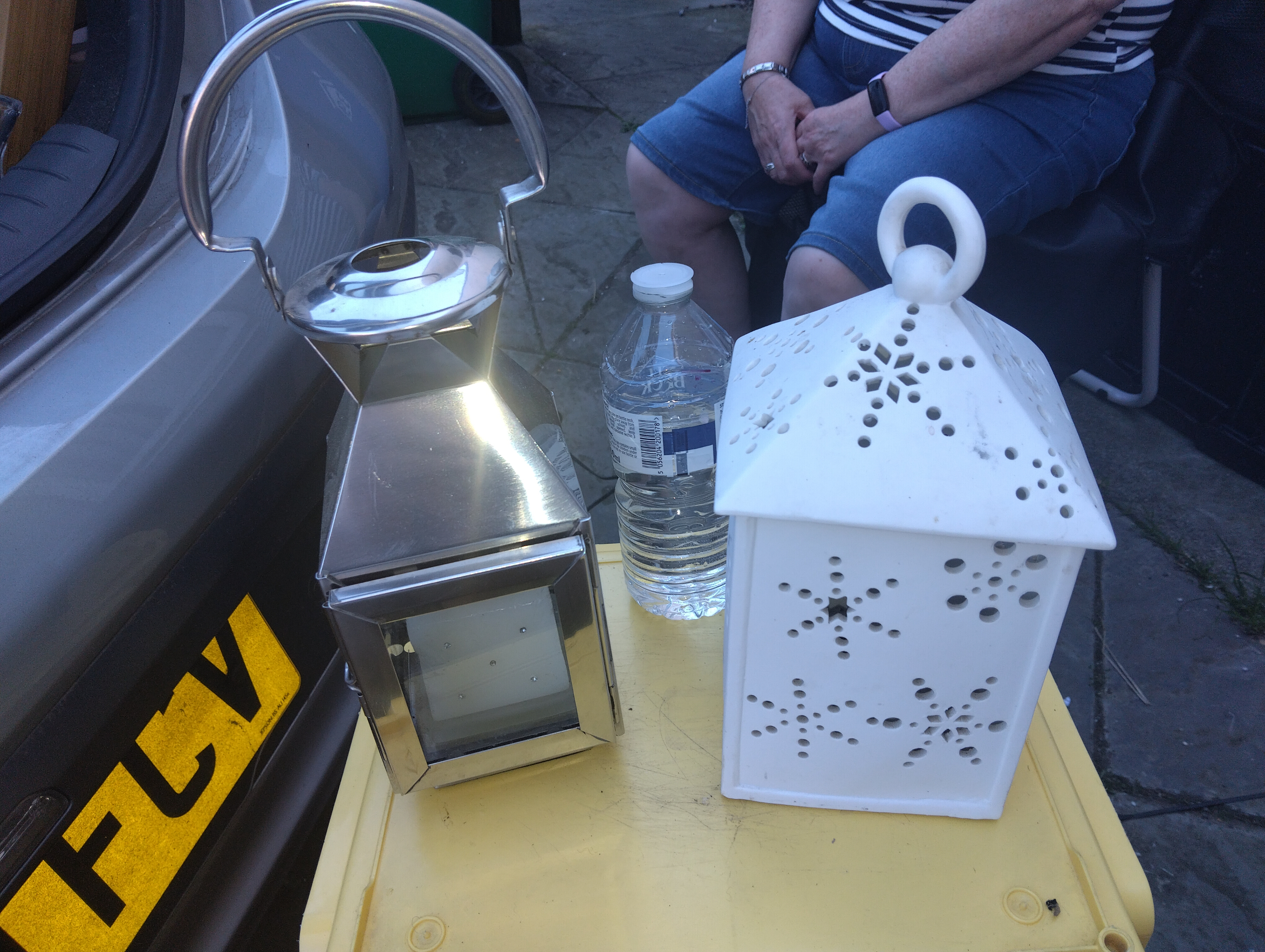 TWO CANDLE LANTERNS