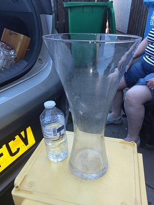 VERY NICE LARGE GLASS VASE