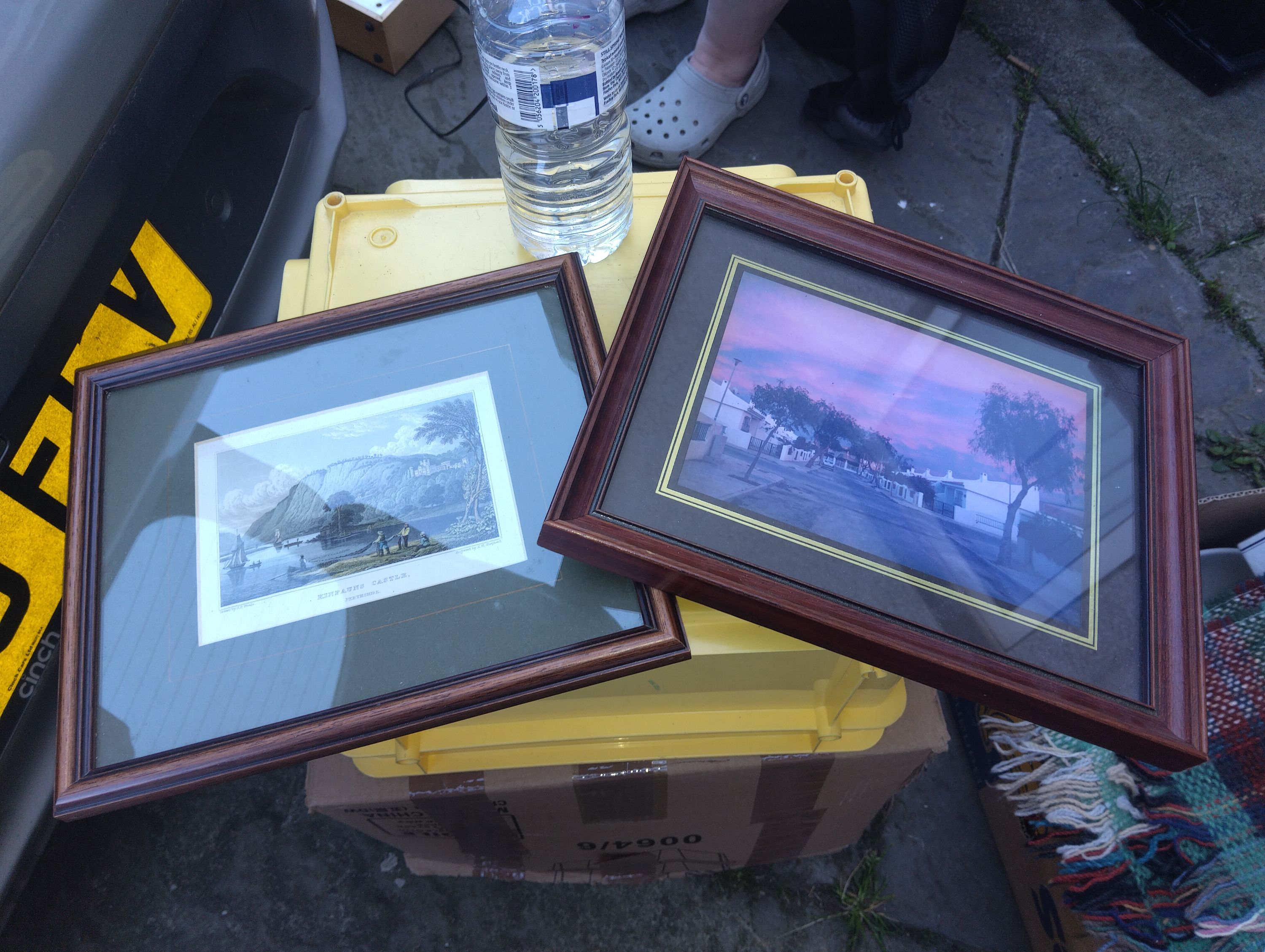 VERY NICE FRAMED AND GLAZED ENGRAVING AND FRAMED AND GLAZED PICTURE