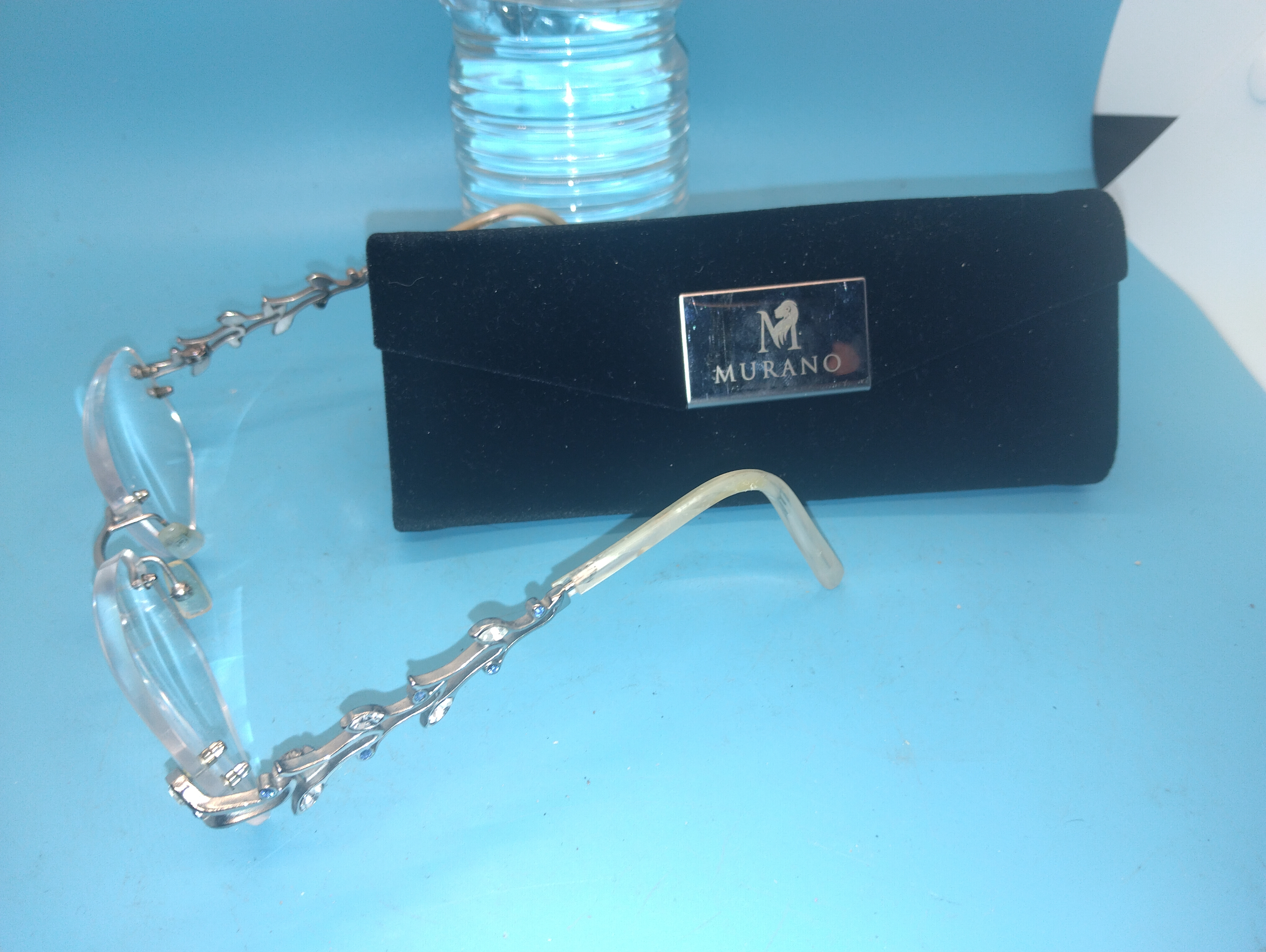IN ORIGINAL CASE MURANO DESIGNER GLASSES