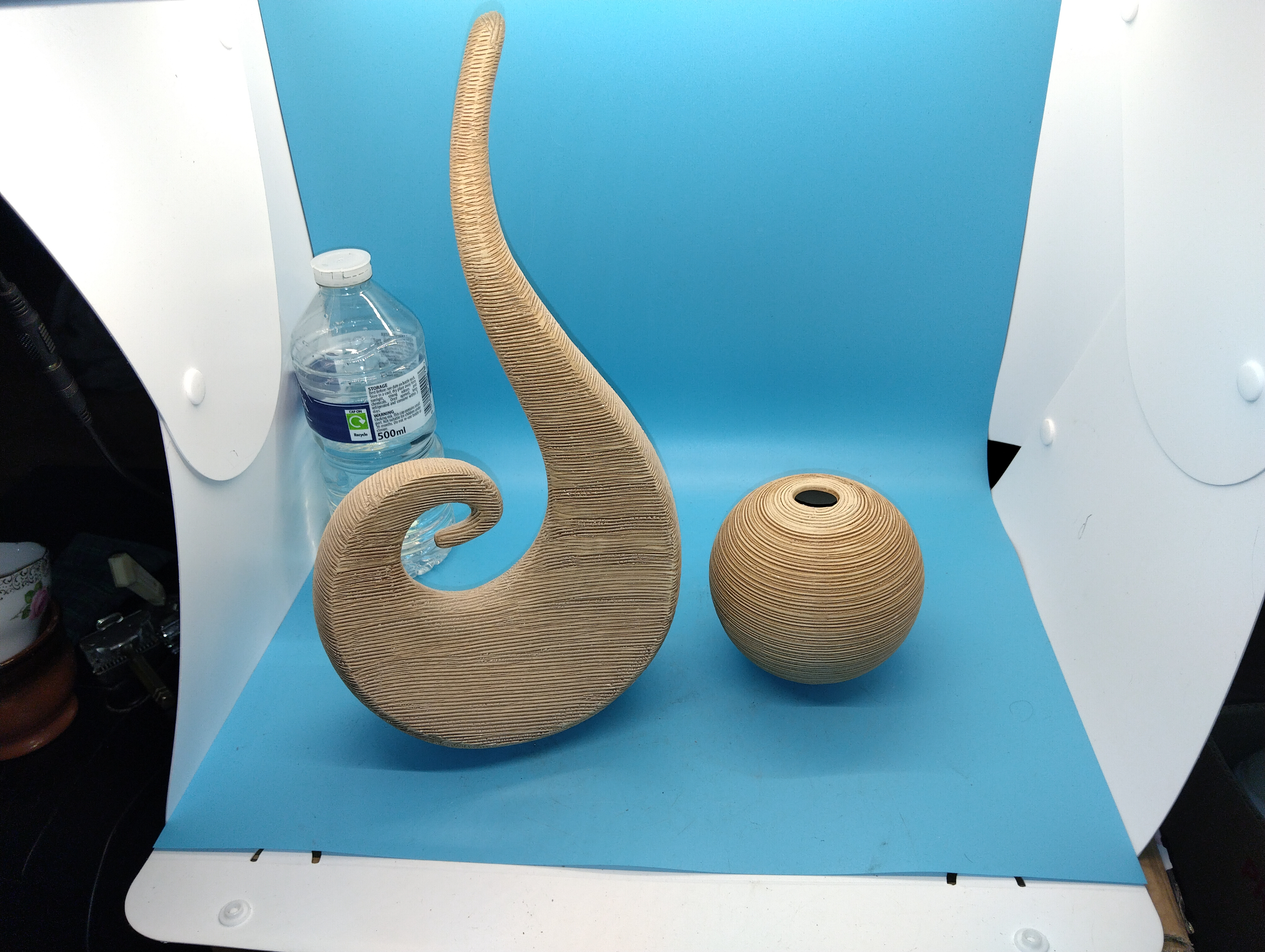 TWO MODERN MATCHING ORNAMENTS