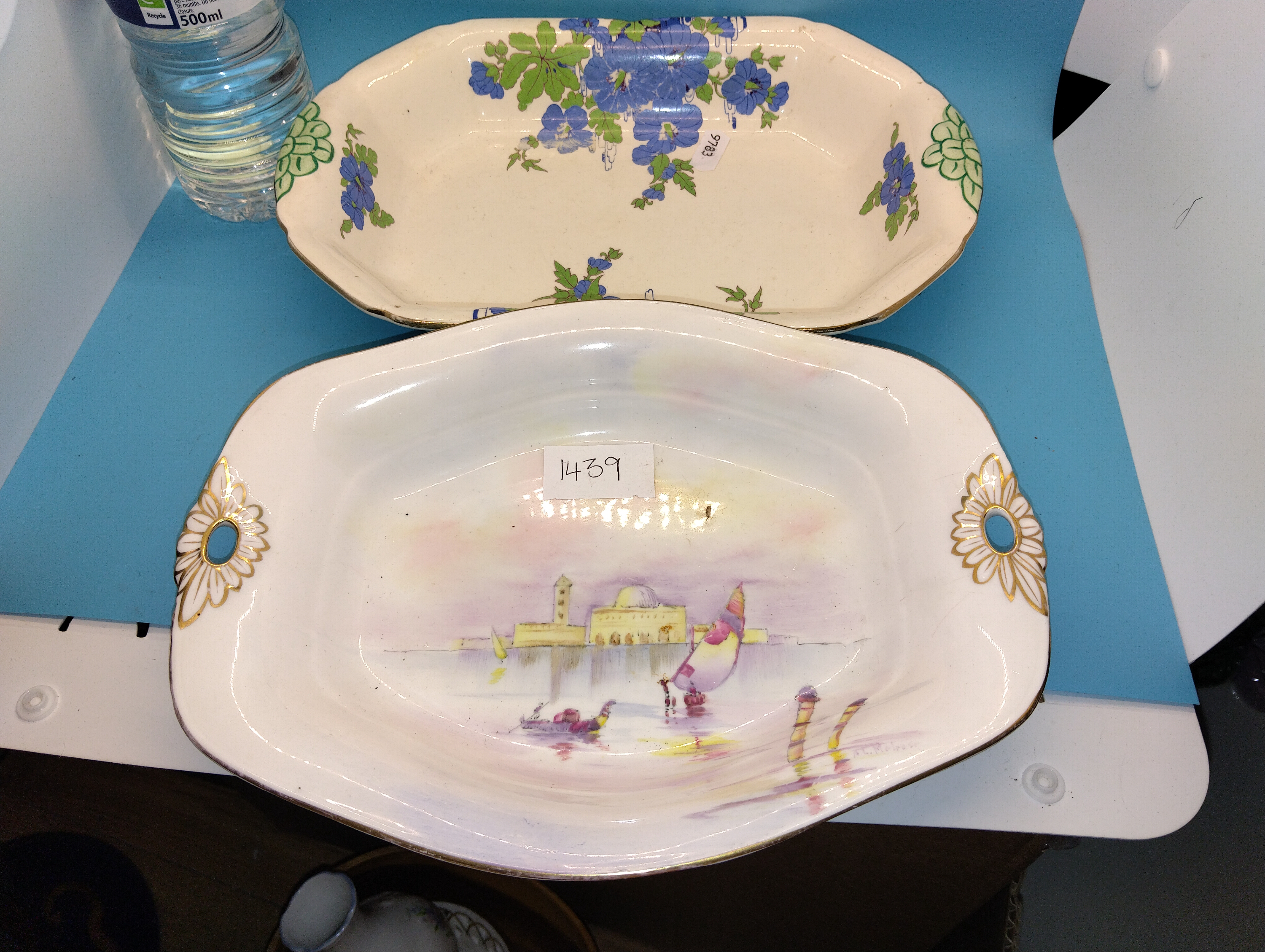TWO VINTAGE DEEP DISHES INCLUDING KEELING