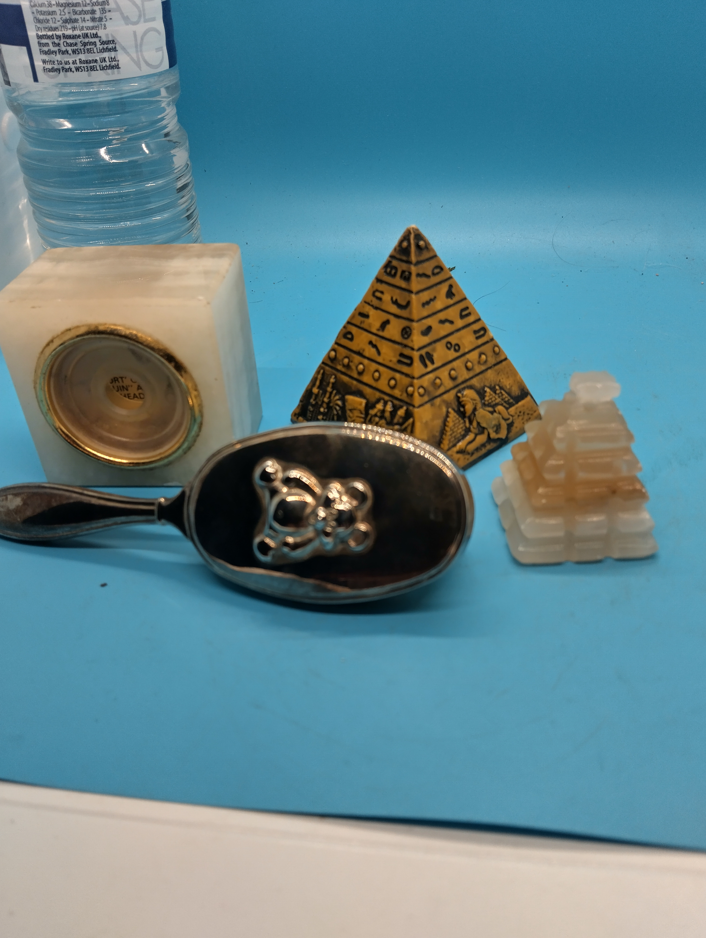 COLLECTORS LOT OF PYRAMIDS, MARBLE BASE ETC