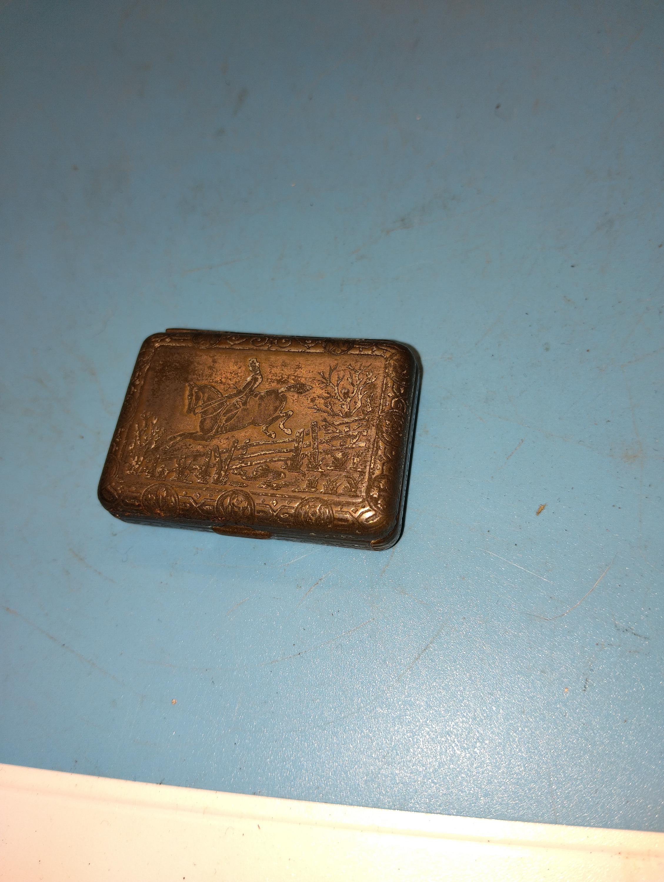 A Late 19th Century Bryant & May Embossed Metal Vesta Case