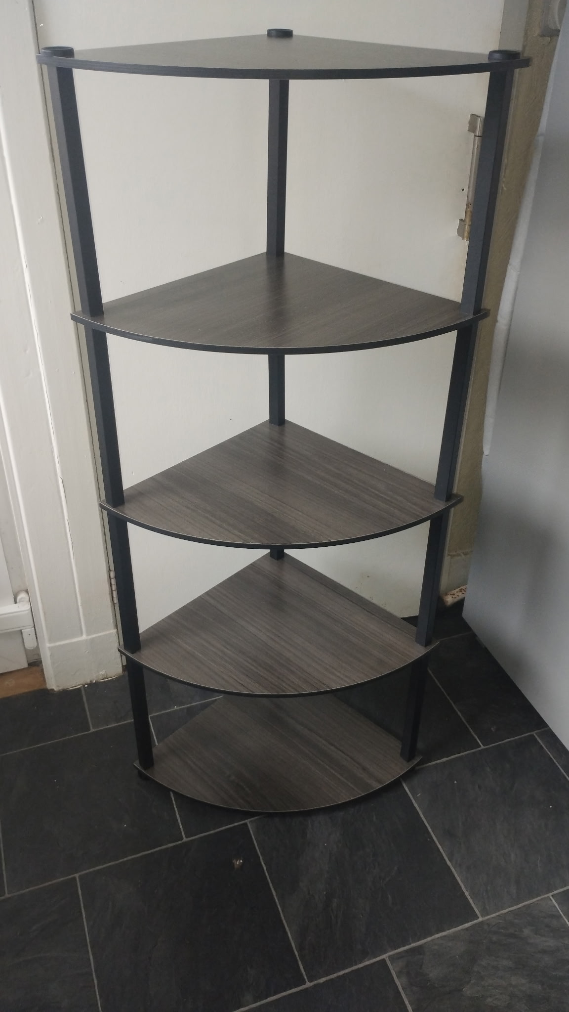 A NEW BOXED Contemporary Five-Tier Corner Shelving Unit