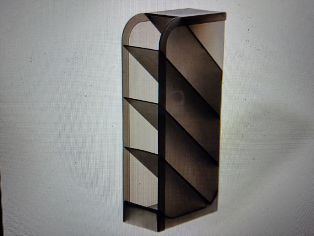 A Smoke-Tinted Translucent Plastic Vertical Desk Organiser