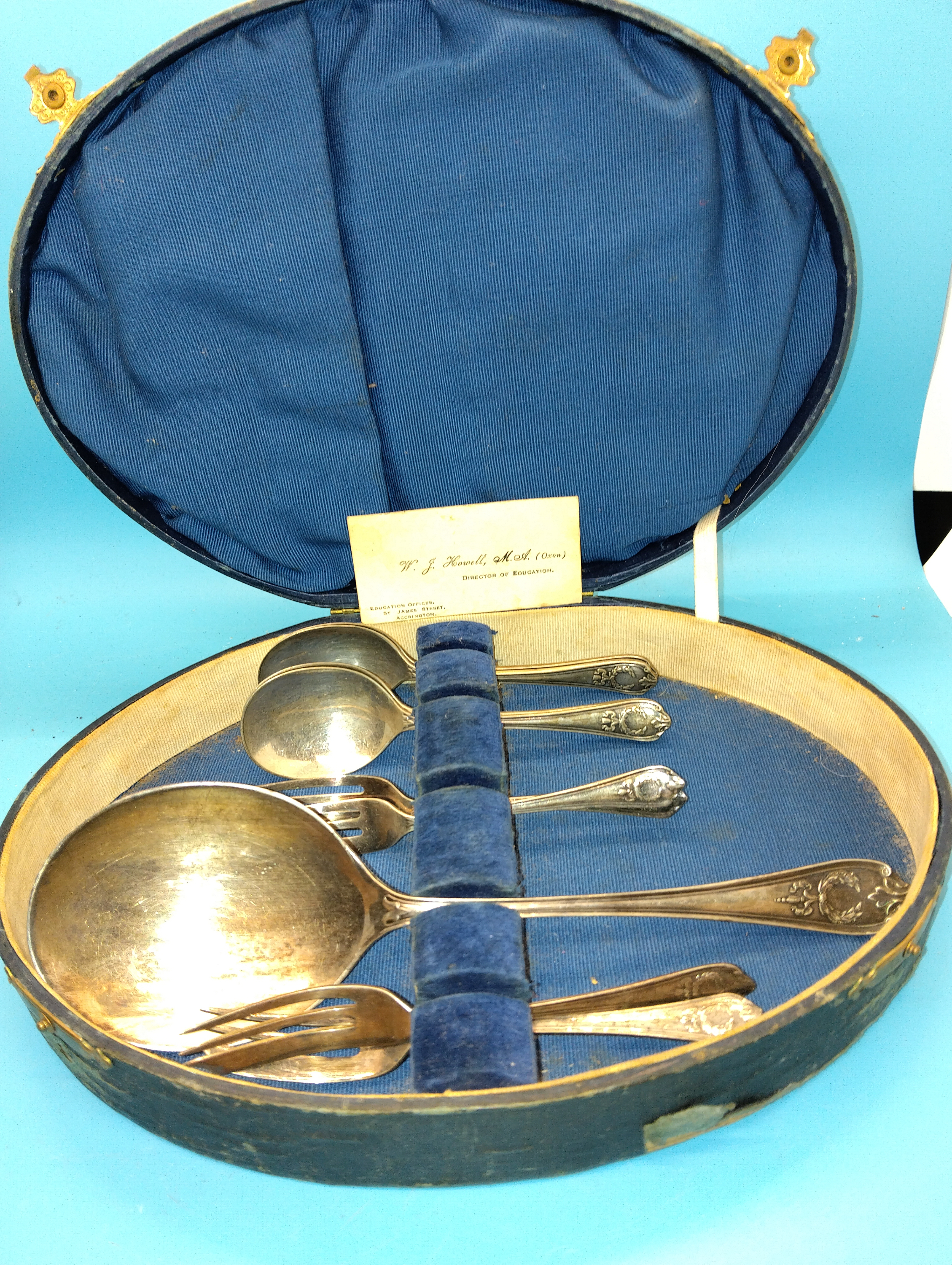 VERY NICE BOXED DESERT SET