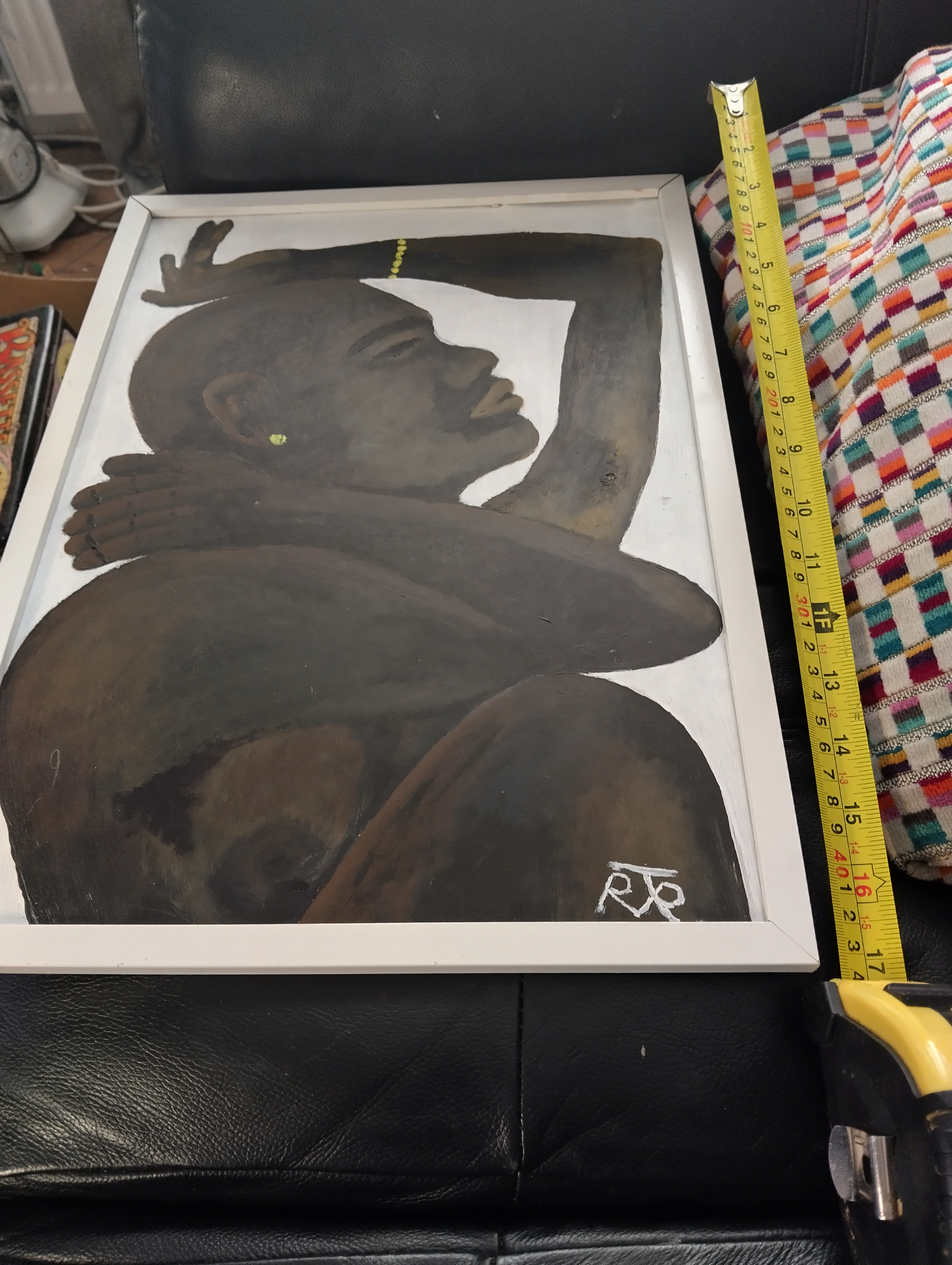 VERY RARE RICHARD TINDALE NEWLYN 1944-2025 FRAMED OIL ON BOARD 42CM BY 30CM