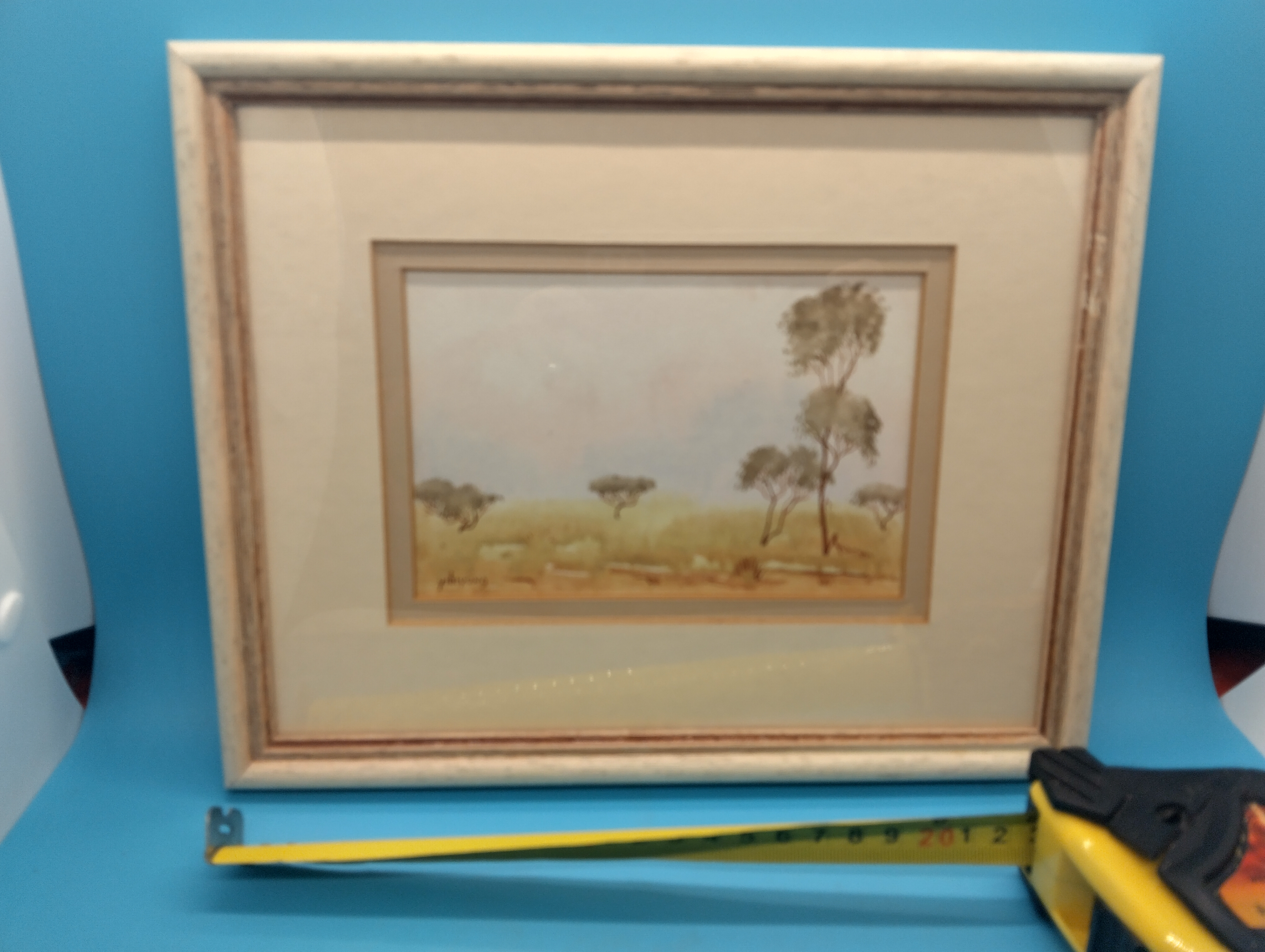 VERY NICE RARE Original Signed Watercolour by YibiYung, renowned Aboriginal artist