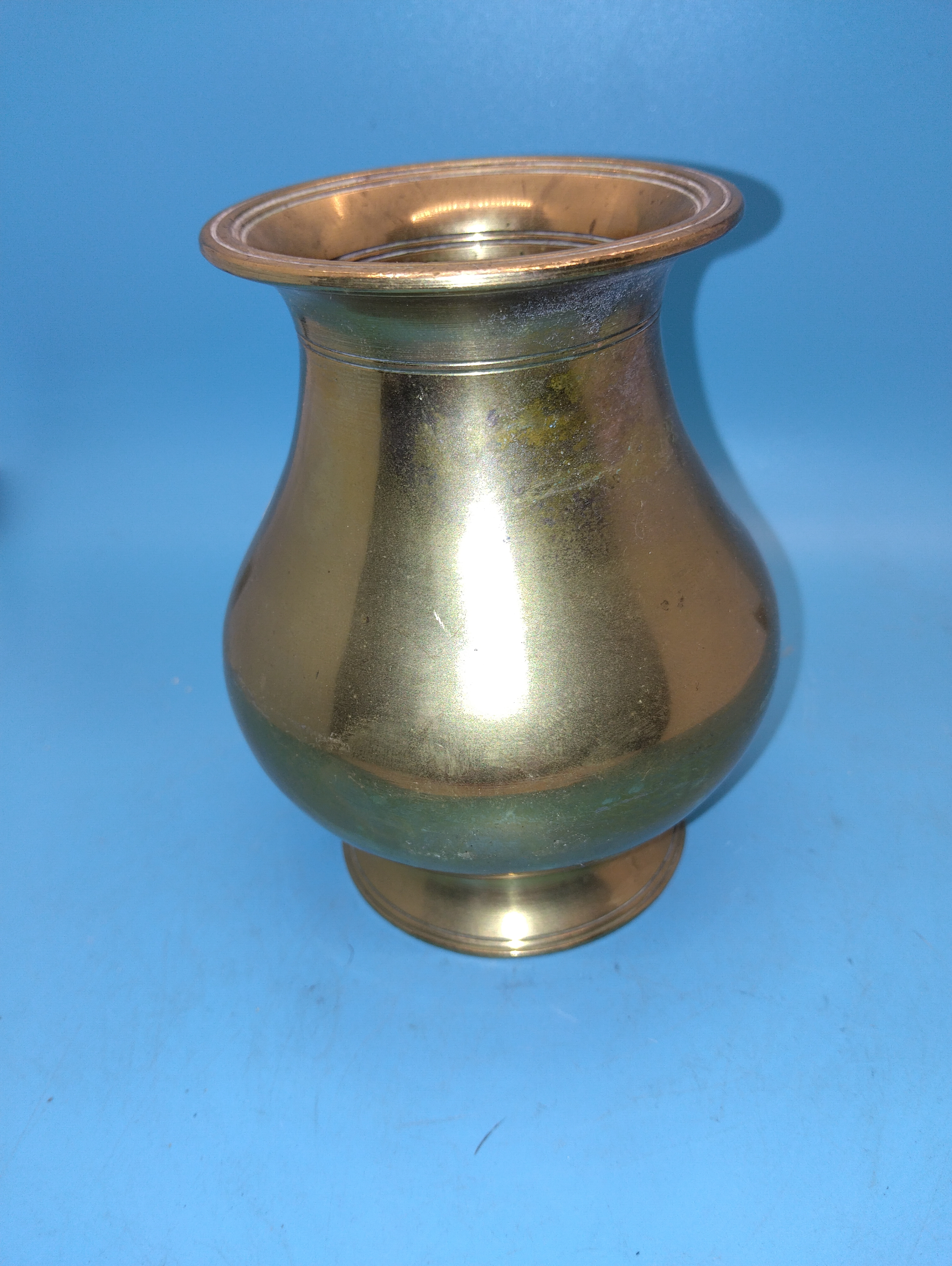 VERY NICE LARGE BRASS VASE