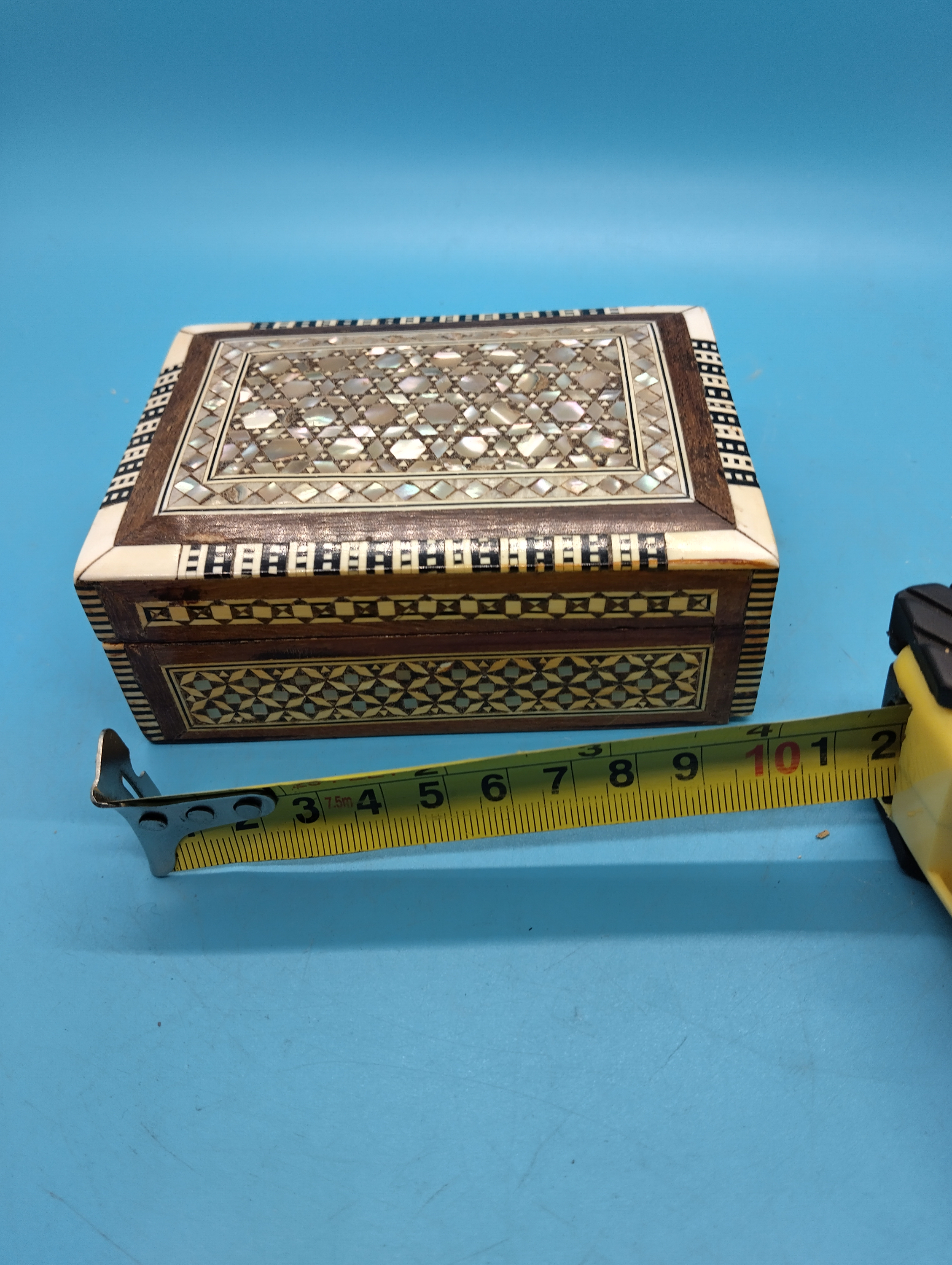 VERY NICE MOTHER OF PEARL STYLE BOX