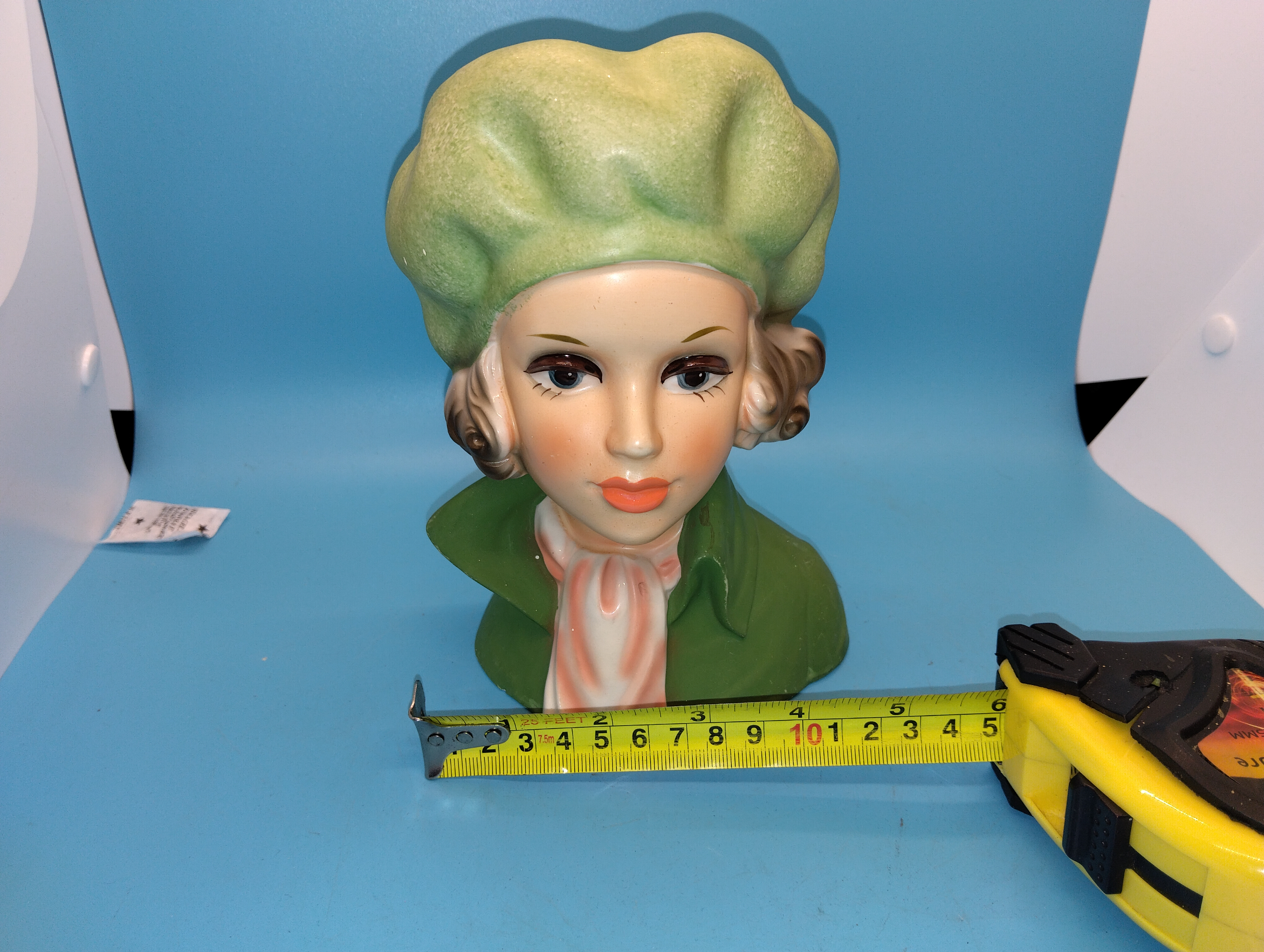 LOVELY LES GIRLS ROYAL CROWN ART DECO VASE 24CM