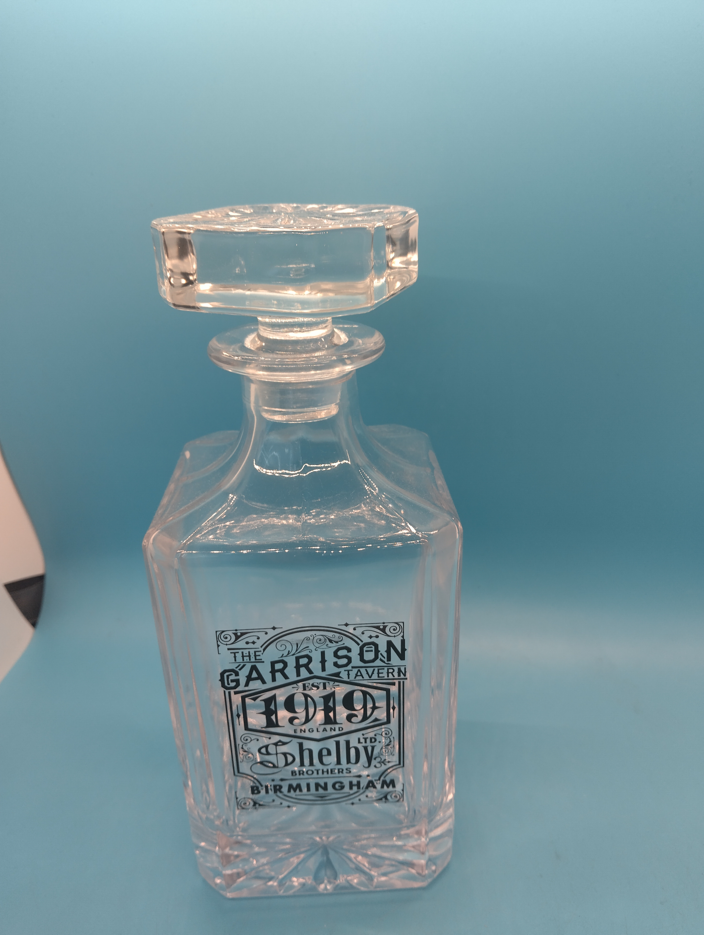 AS NEW GARRISON PEAKY BLINDERS DECANTER
