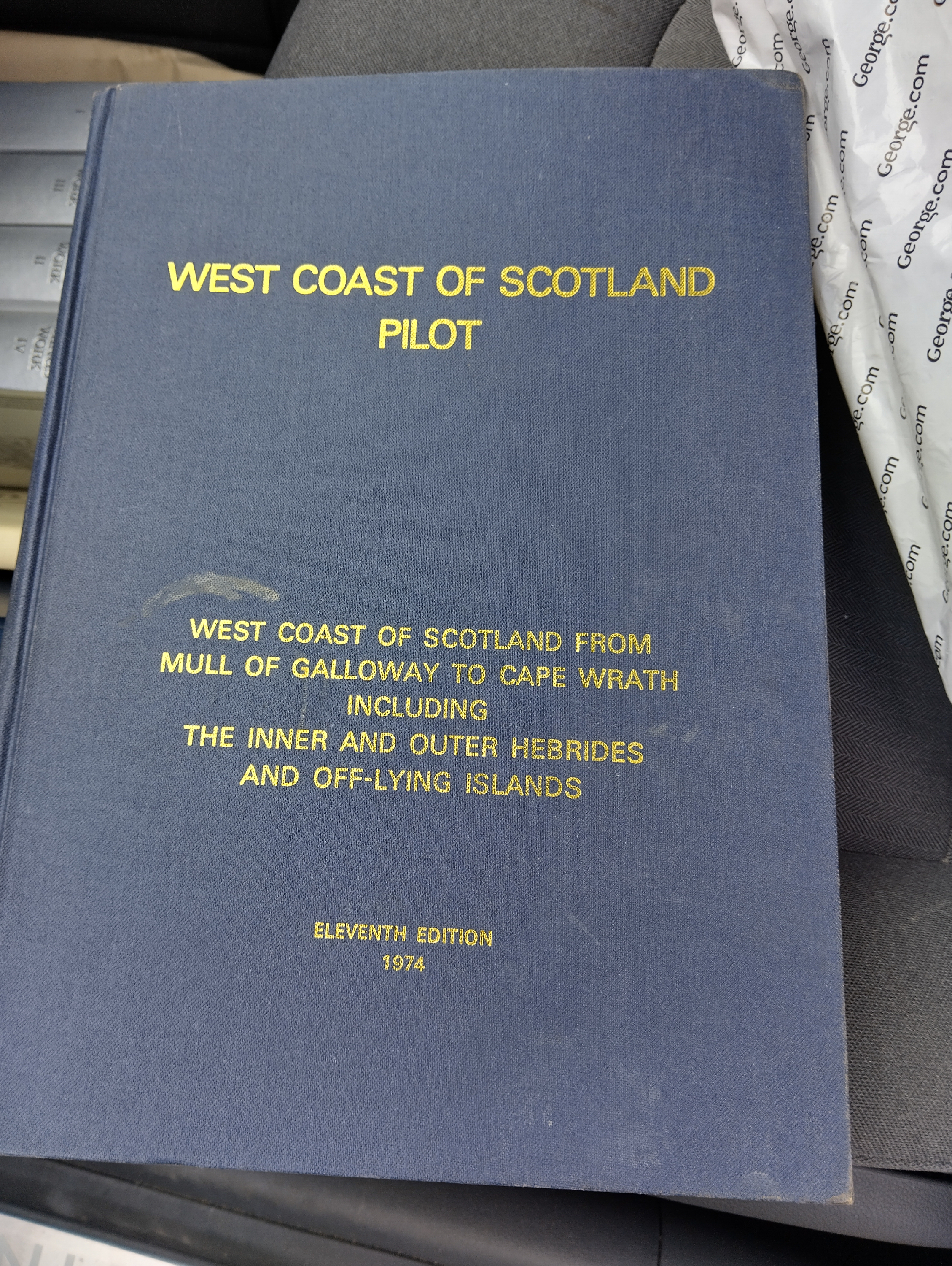 VERY GOOD WEST OF SCOTLAND PILOT BOOK 1974