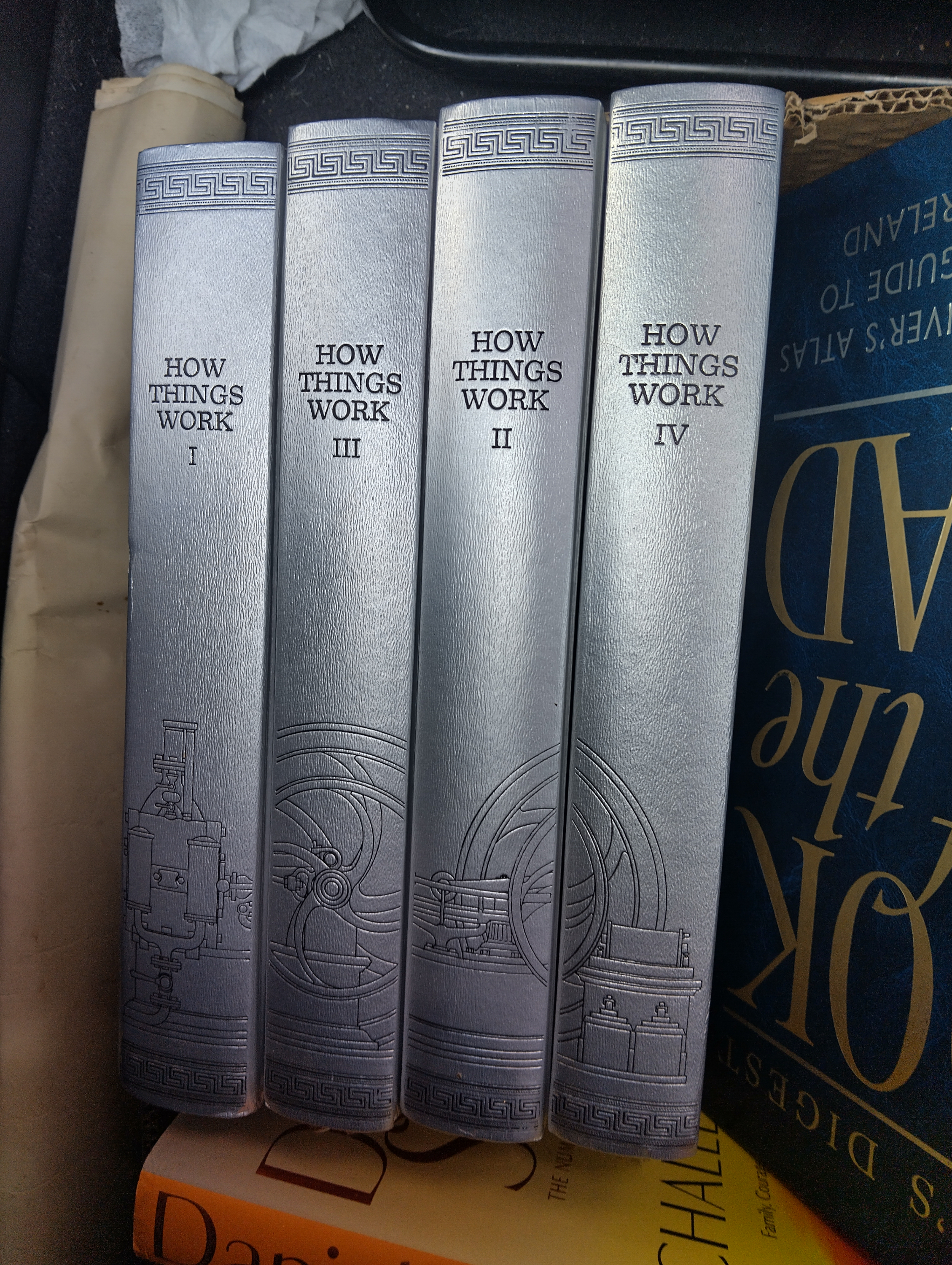 FOUR HARDBACK SET HOW THINGS WORK VOLUMES 1-4