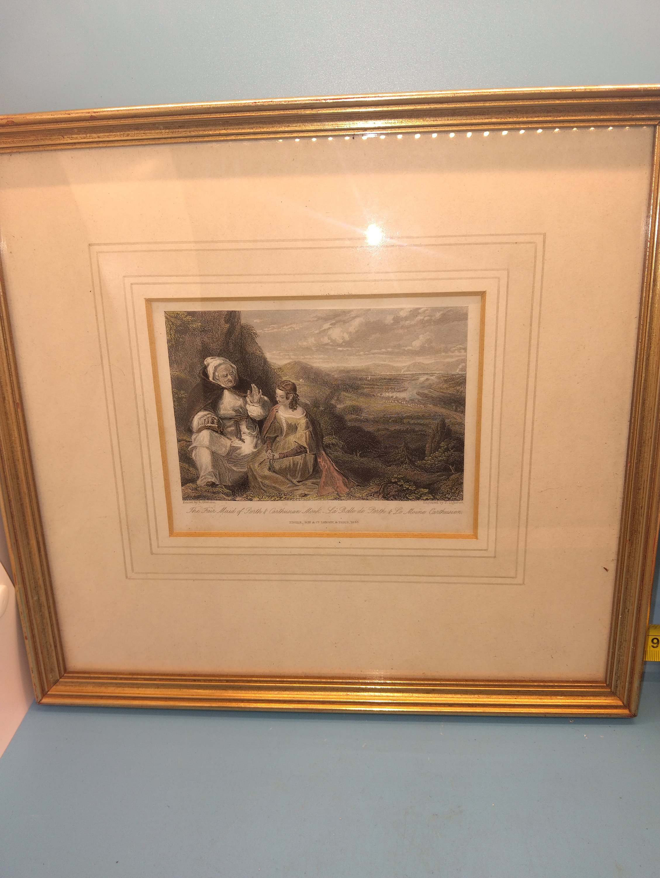 NICE EARLY FRAMED PRINT ''FAIR MADE OF PERTH SCOTLAND''