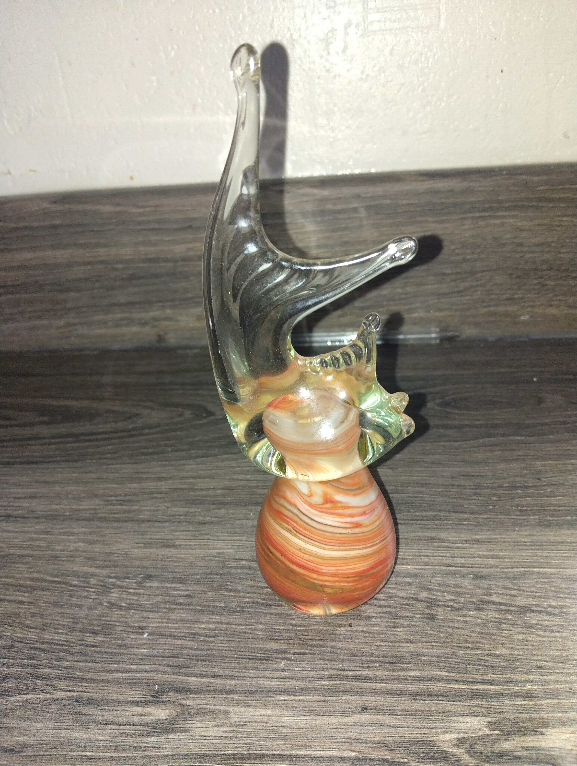 VERY NICE BLOWN GLASS FISH LABELED