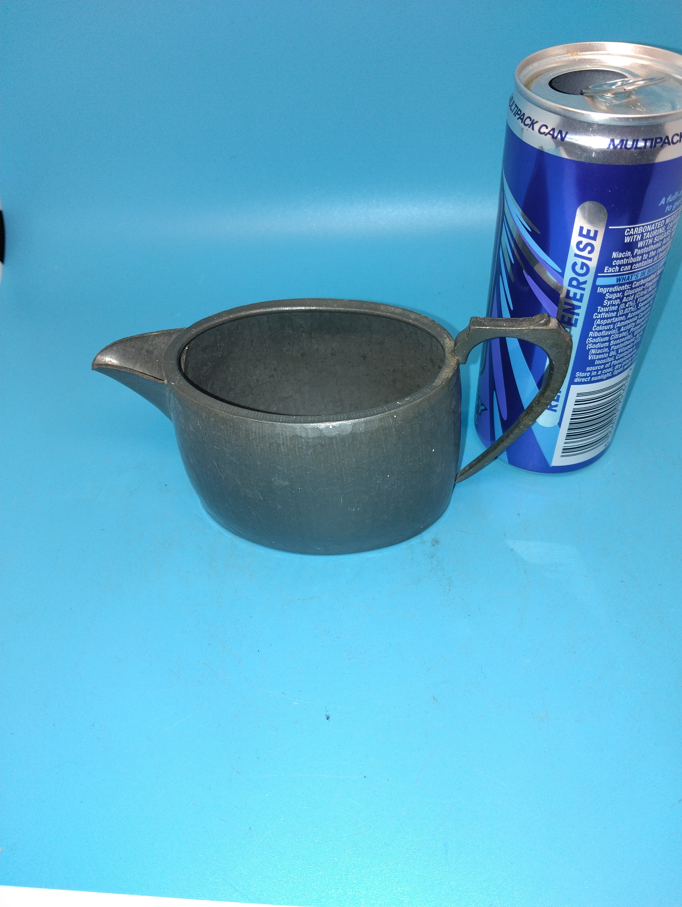 NICE Arts and Crafts Hammered Pewter Cream Jug