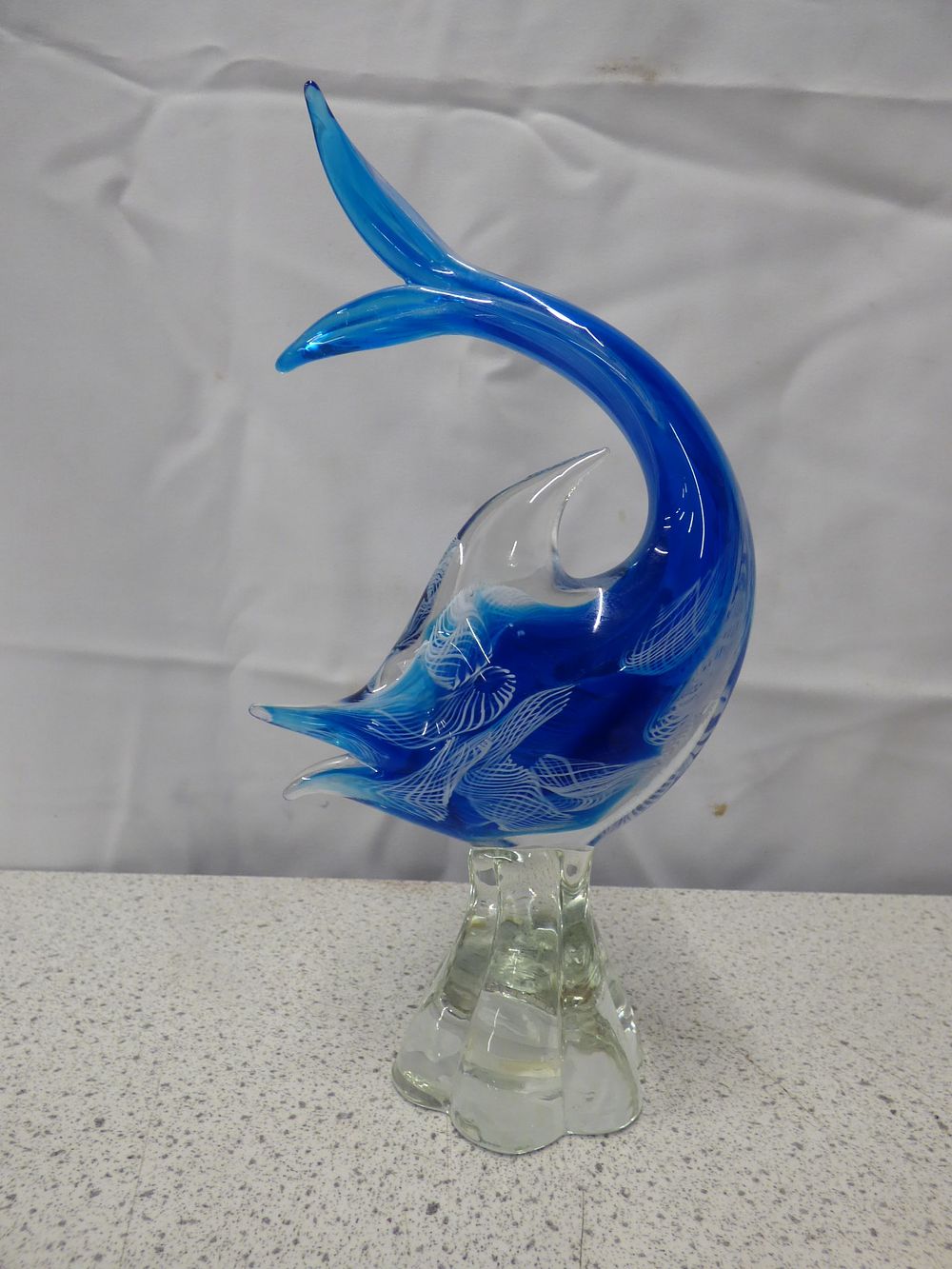 Lot 229: A Clear and Blue Glass Murano Fish