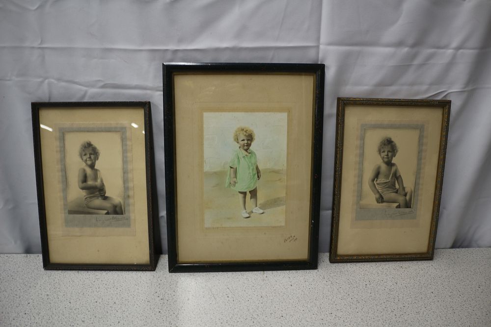 Lot 260: Three Framed Portraits of Young Children