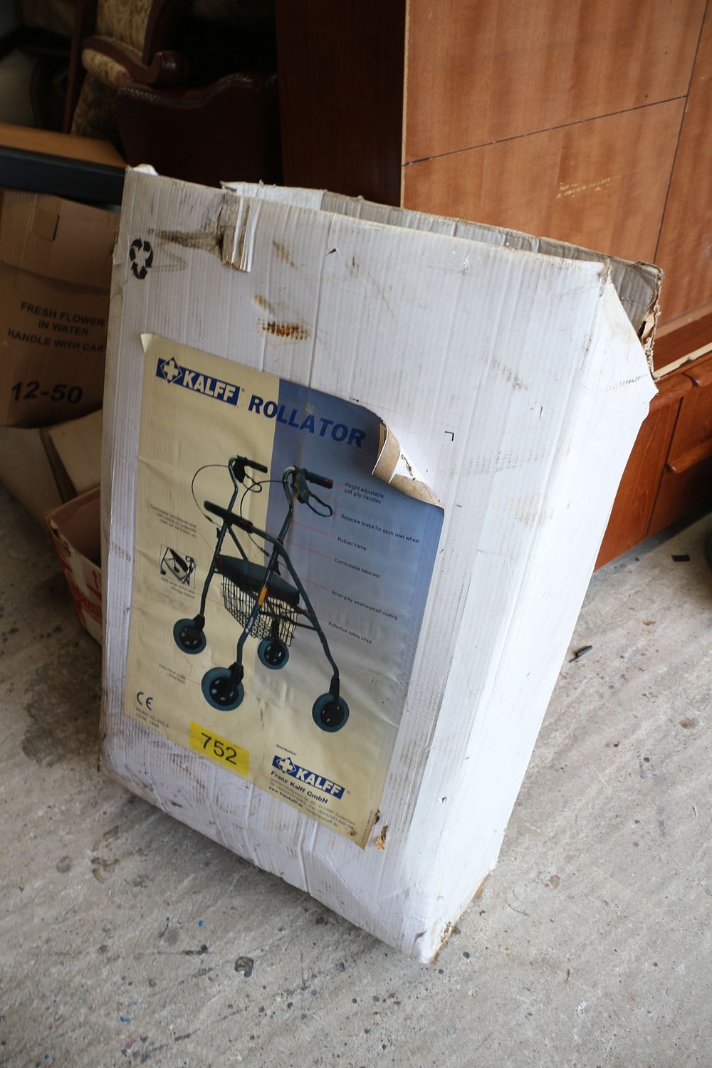 Lot 278: A New KALFF Dark Grey/Black Rollator Mobility Aid