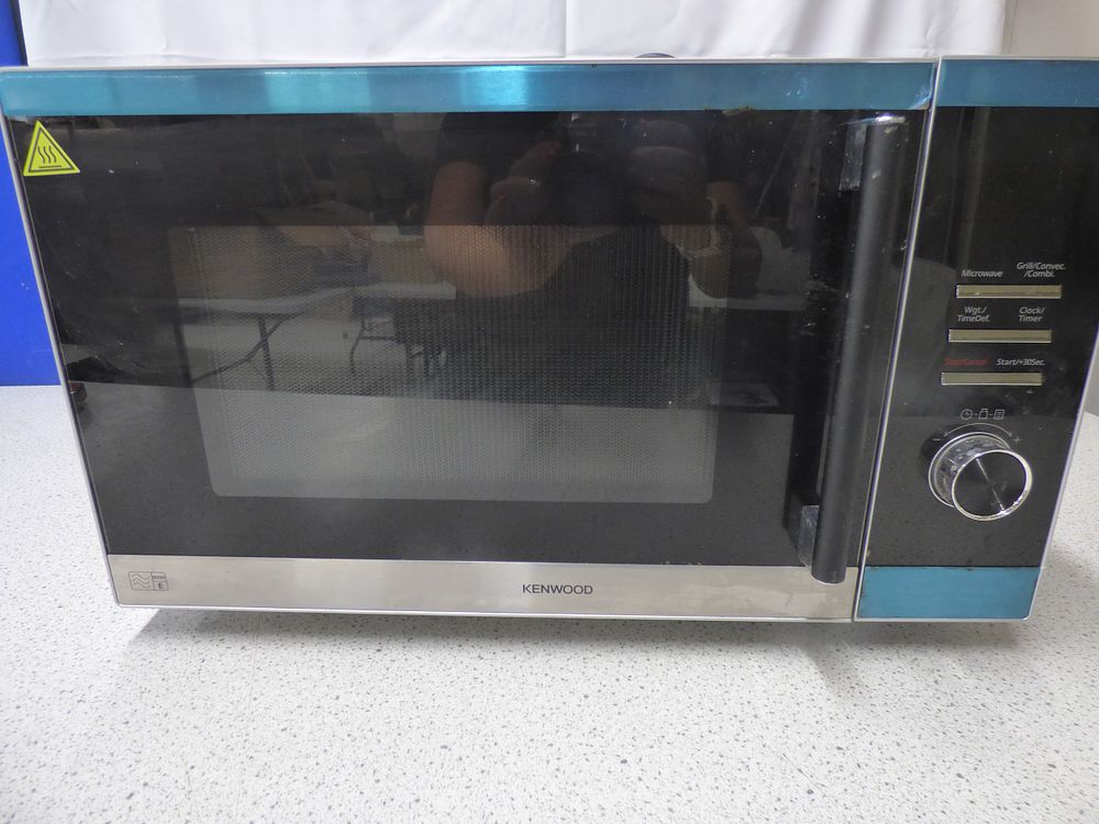Lot 167: KENWOOD Black and Silver Microwave Oven