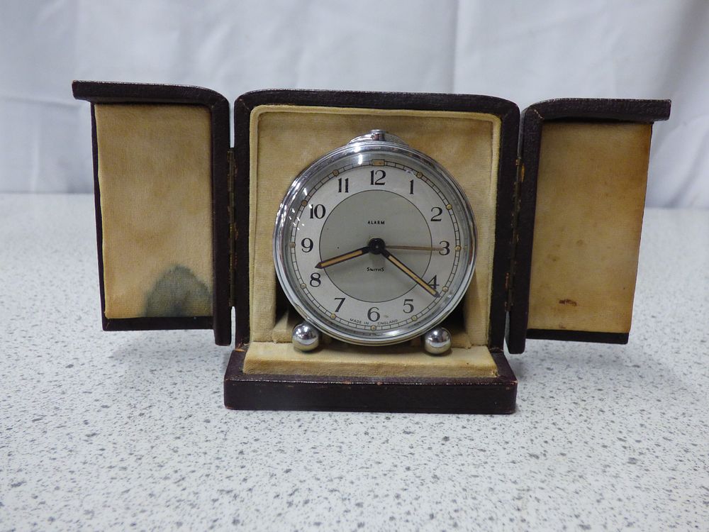 Lot 178: A Smiths Folding Travel Alarm Clock