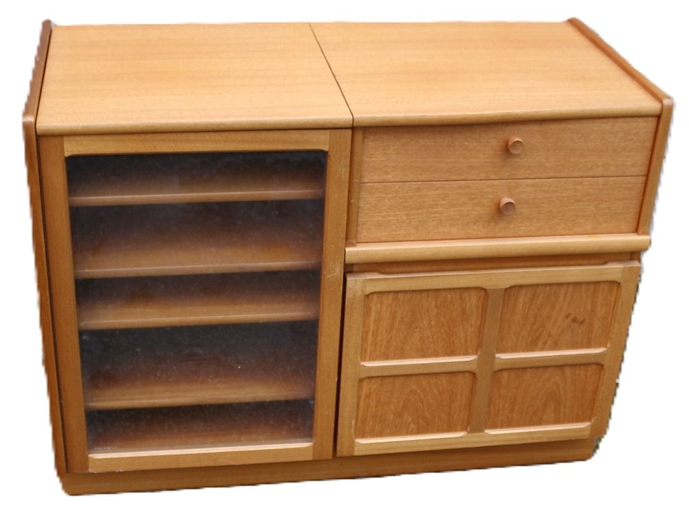 Lot 247: A Nathan Furniture Teak Sideboard, Model 5104, 1991, in Mid-Century Modern Style