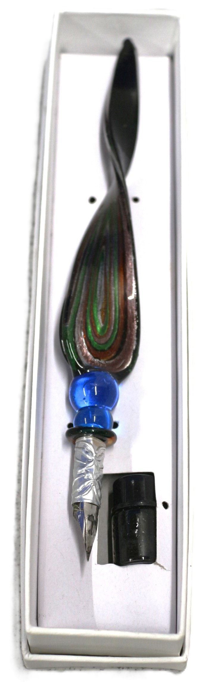 Lot 365: A Contemporary Murano Art Glass Dip Pen and Ink Set