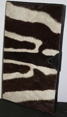 Lot 377: A Vintage Zebra-Patterned Hair-on-Hide and Leather Portfolio