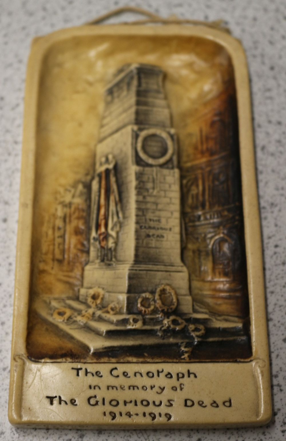 Lot 412: Osborne Ivorex Plaque of The Cenotaph