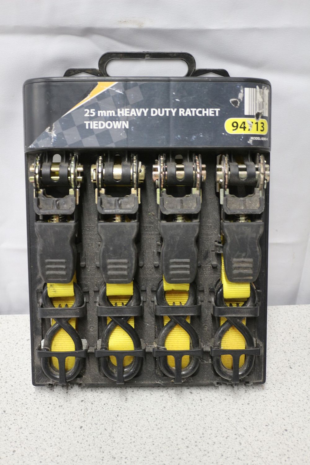 Lot 438: A Set of Four CargoLoc 25mm Heavy Duty Ratchet Tiedown Straps