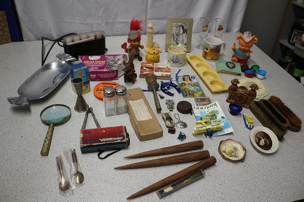 Lot 213: Mixed Lot Including Sweet Tray, Signed Dusty Bin Photo, Toys and More