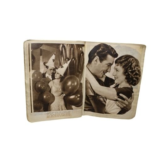 Lot 262: Vintage Scrapbook with Hollywood Movie Stars and Articles