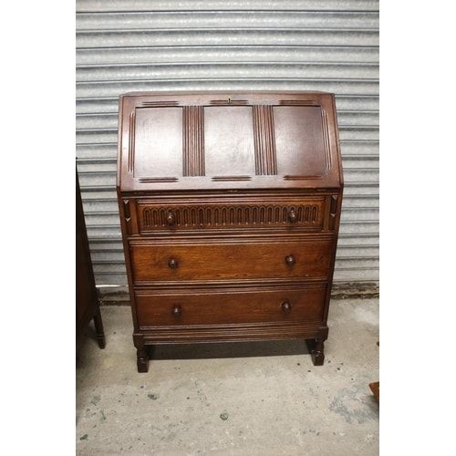 Lot 310: Mid Century Priory Style Bureau