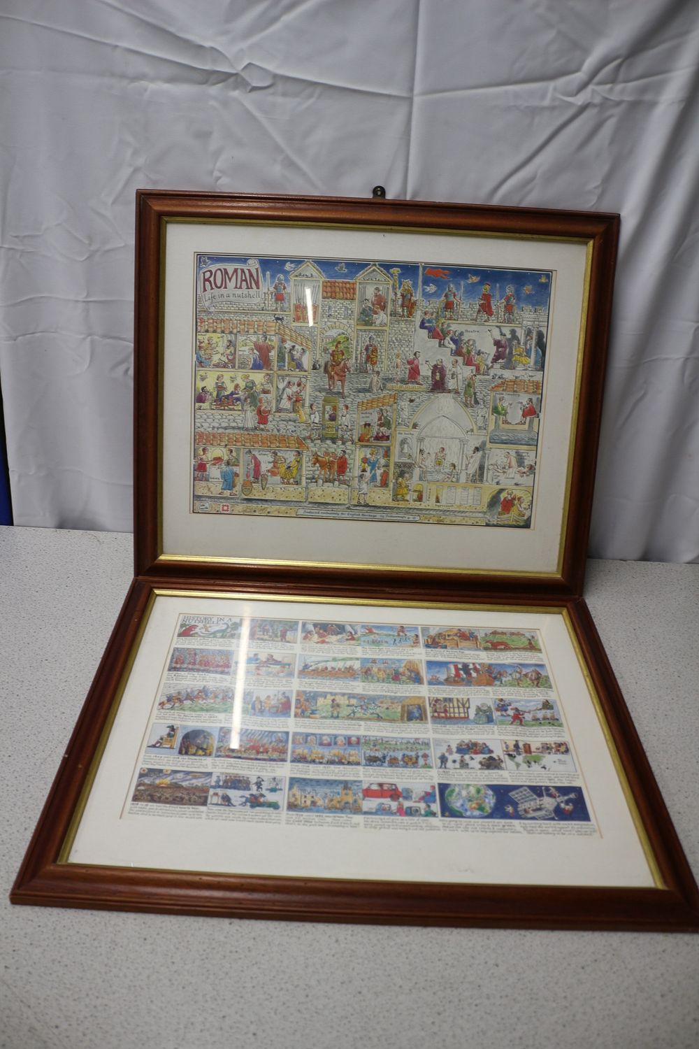 Lot 341: Two Framed English Heritage Historical Illustrations