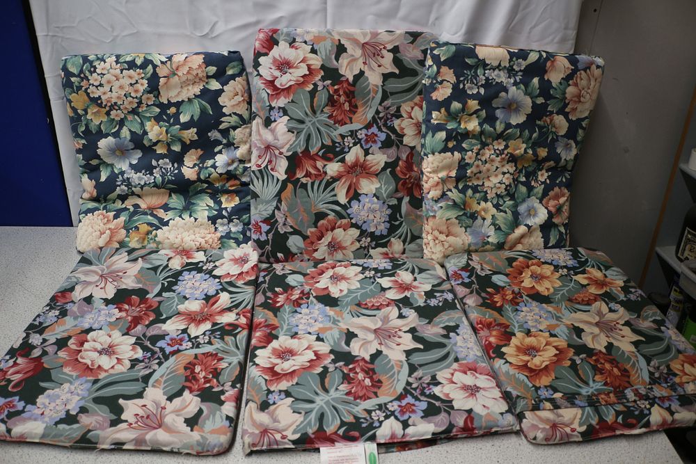 Lot 352: A Set of Six DENEWOOD Floral Cotton Cushions