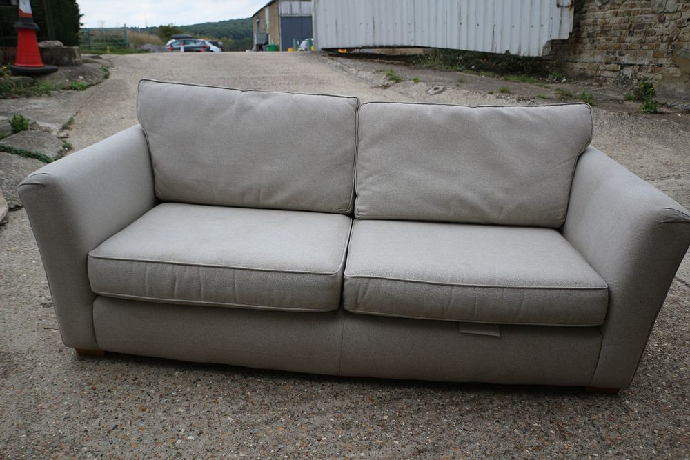 Lot 418: A Light Grey Sofa