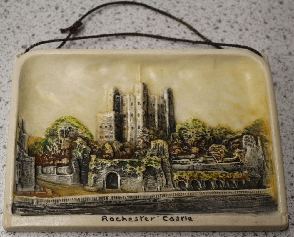 Lot 554: An Ivorex Osborne Rochester Castle Wall Plaque