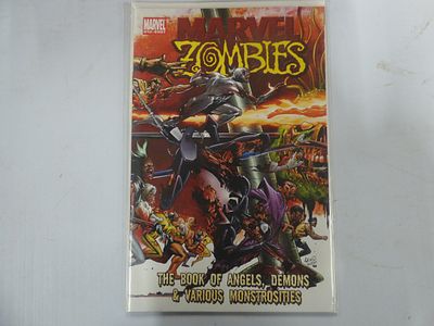 Marvel Zombies #1 One-Shot Comic Book. A single comic book titled 'MARVEL ZOMBIES' with a red 