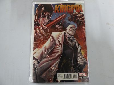 A Marvel Kingpin #001 Variant Edition Comic Book. A comic book titled "KINGPIN" by MARVEL 