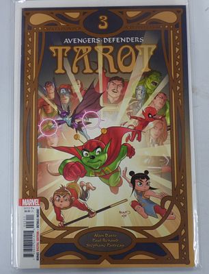 Marvel Comics Avengers Defenders Tarot Issue 3 Comic Book. A colorful Marvel comic book 