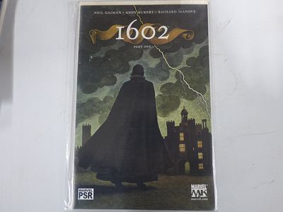 Marvel 1602 Part One Comic by Neil Gaiman & Andy Kubert. A comic book titled '1602 PART ONE' by 